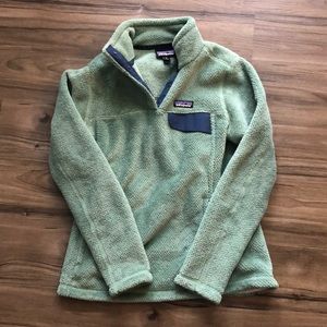 New Patagonia Snap-T Fleece Pullover- Green
